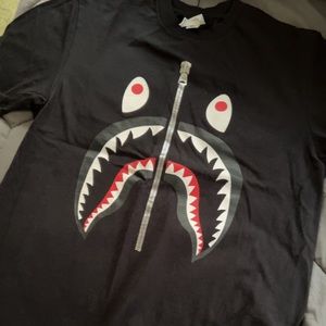 BAPE Shark designer T Shirt Black Size M in men’s